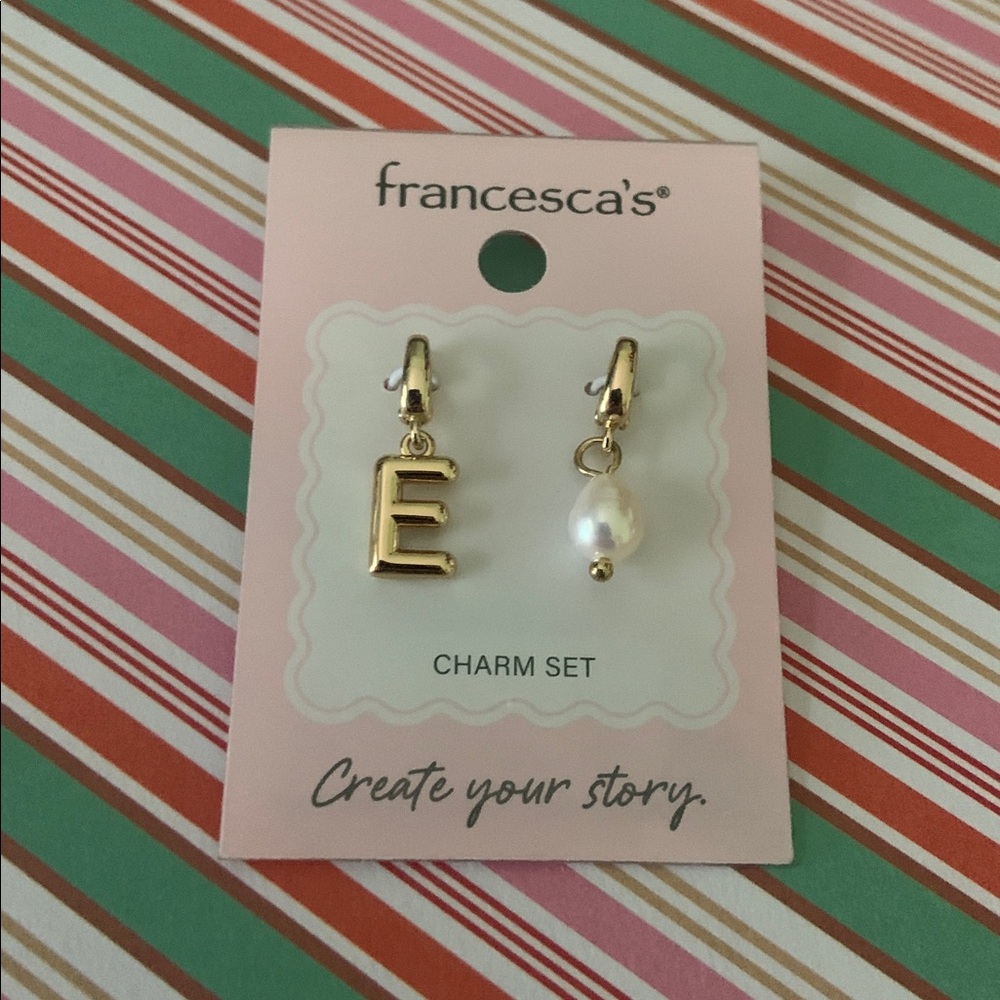 Francesca’s Charm Set- Letter E